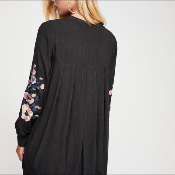 🦋NWT Free People Mia Gauze Embroidered Mini Dress - Picture 3 of 8